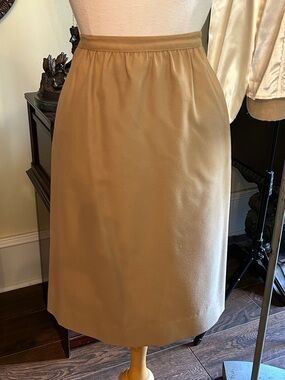 1970’s Country Suburbans Sz 4 Classic Camel A-Line Pencil Skirt